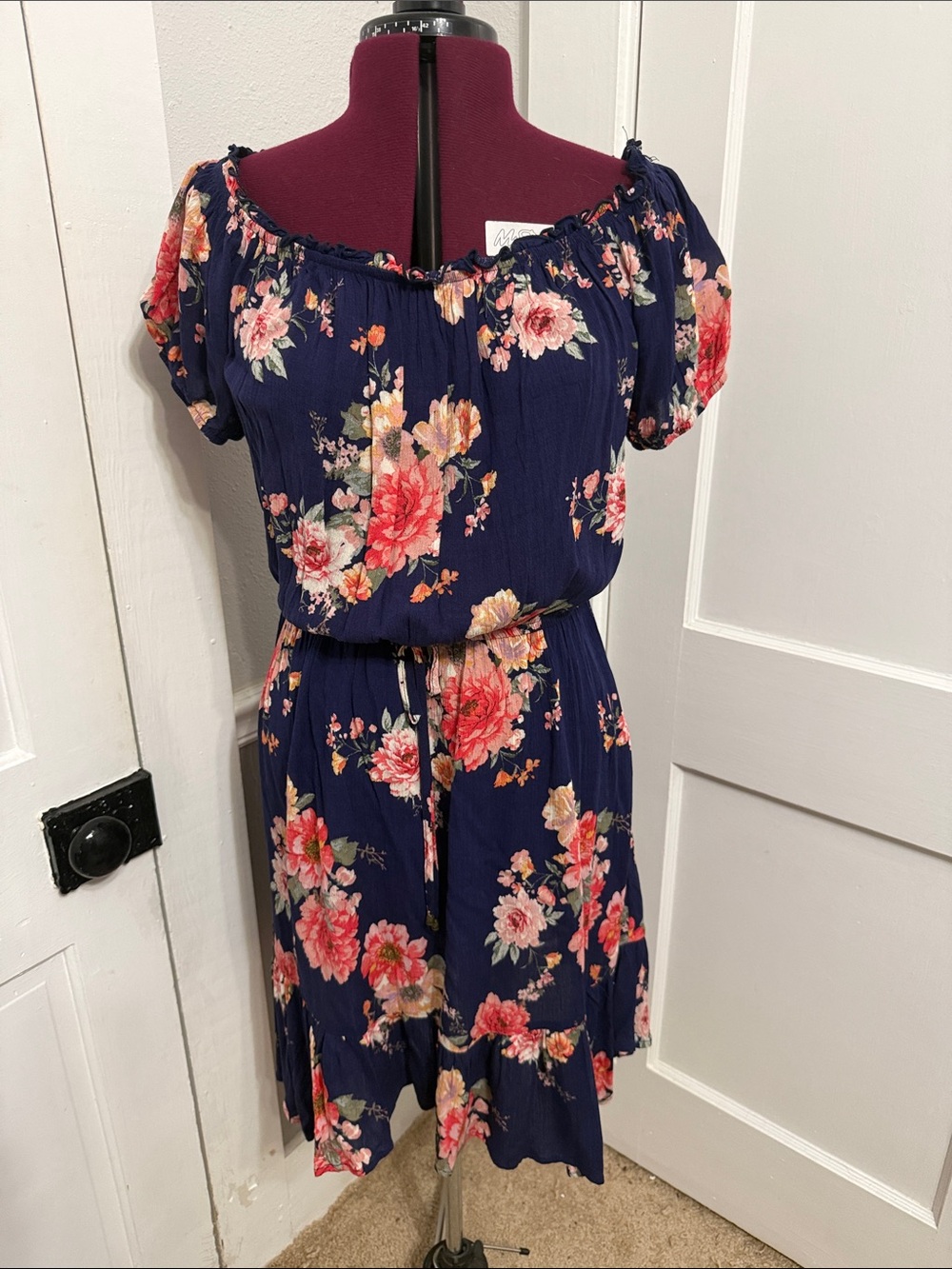 Versatile on or off the shoulder dress